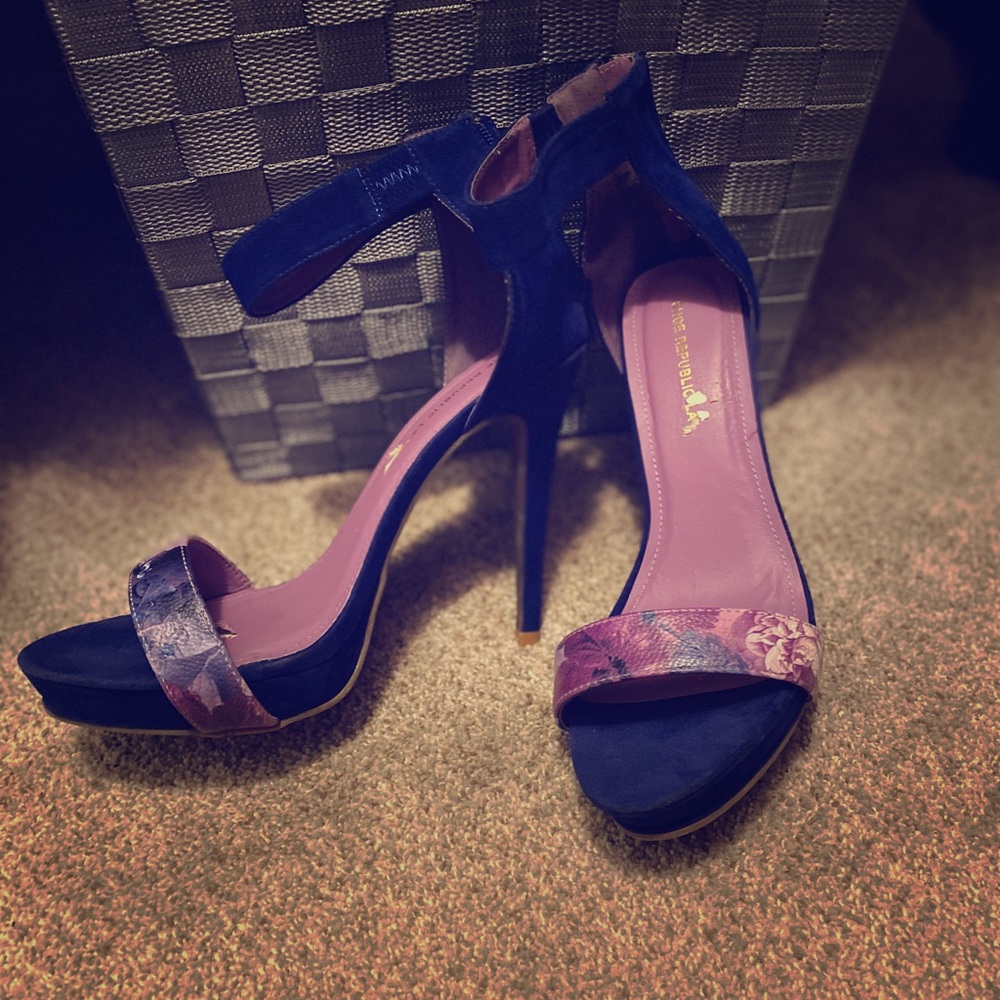 4 inch faux suede heels